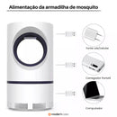Armadilha Mata Mosquito UV USB Silenciosa 360°