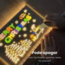Quadro Mágico LED Infantil para Escrever e Desenhar LuzPad