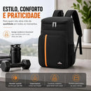 Mochila Térmica 23L Impermeável para Praia, Viagem e Camping – Cooler Portátil Dobrável