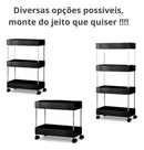Carrinho Organizador Multiuso com Rodinhas 4 Andares