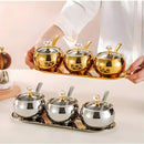 Conjunto 3 Potes Organizadores com Bandeja Luxo