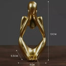 Escultura Trio Decorativo Pensador Abstrato