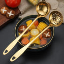 Kit de Talheres 4 Peças em Aço Inox Dourado
