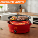 GrilMax - Chapa Elétrica Multifuncional Assadeira Com Revestimento Antiaderente - Entrega Grátis
