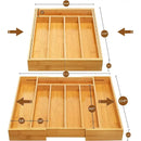 Porta Talheres em Bambu Extensível