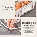 Pote Hermético Organizador com 4 Divisórias