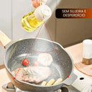 Porta Azeite Spray 2 em 1 de Vidro 465ml – Pulverizador de Óleo para Air Fryer, Saladas e Cozinha