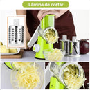 InoxSlice - Cortador Ralador e Fatiador de Legumes Multifuncional 3 Lâminas - Entrega Grátis