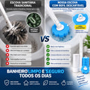 CleanClick™ — Escova Sanitária Descartável com Refis