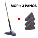 FlexPro - Mop de Limpeza Giratório Com Panos Microfibra Super Absorventes Reutilizáveis - Entrega Grátis