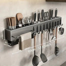SuportFlex - Suporte de Ferro Para Armazenamento De Facas Ganchos Talheres Utensílios De Cozinha - Entrega Grátis